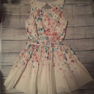 Floral Belted Dress by LC Lauren Conrad